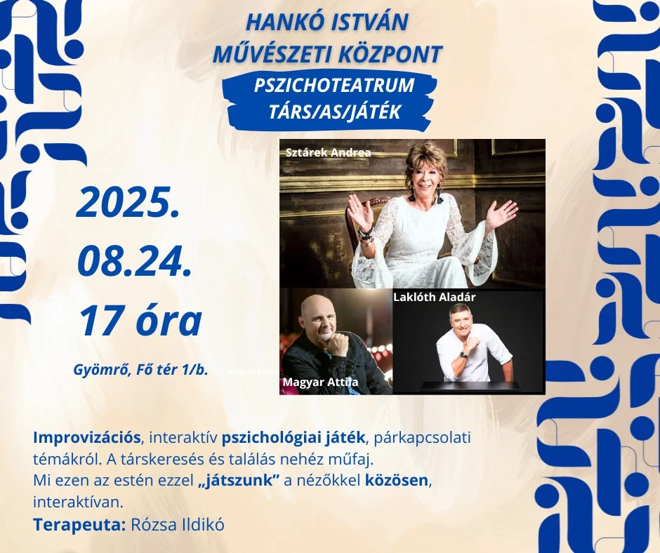 PSZICHOTEATRUM: TÁRS/AS/JÁTÉK
