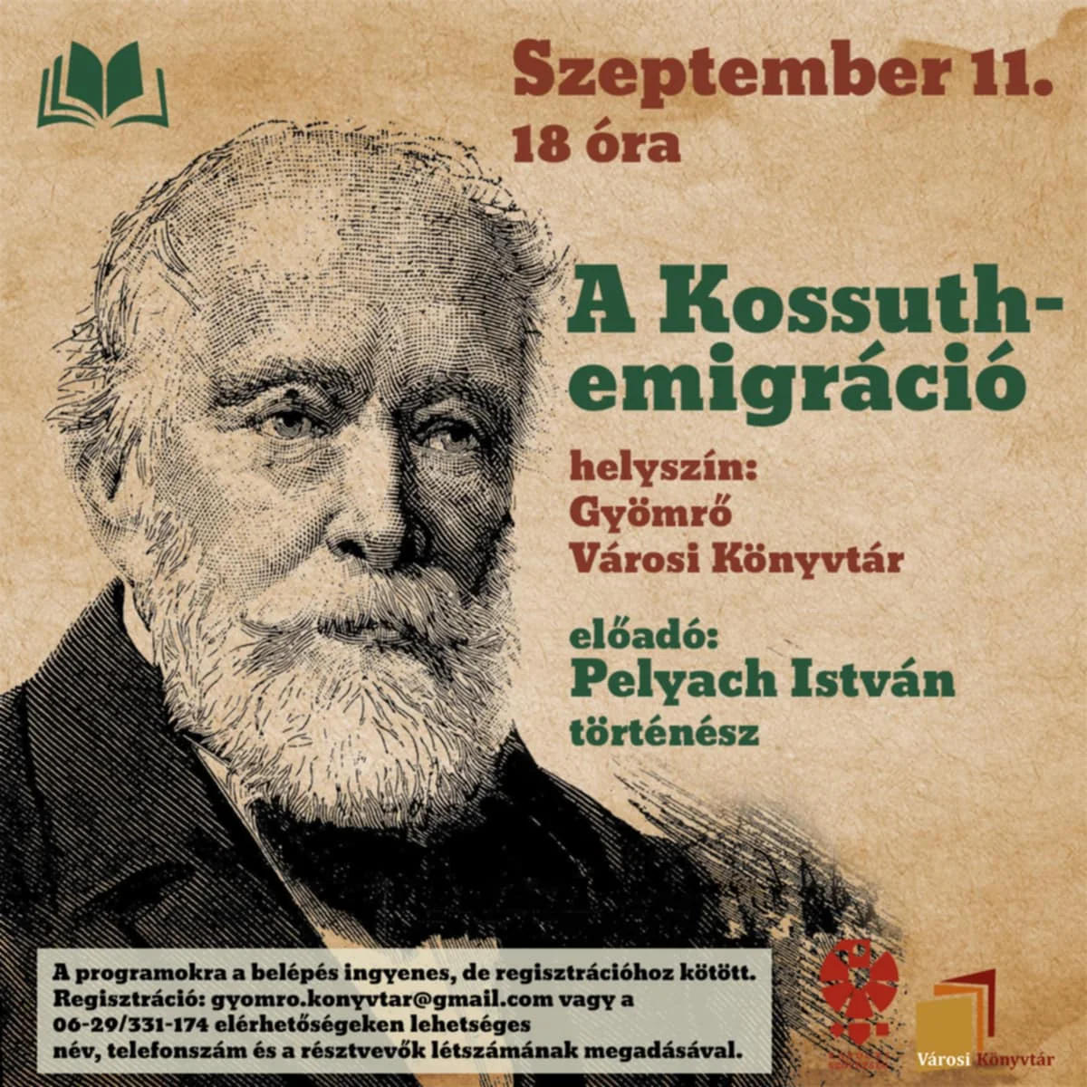 Kossuth emigráció előadás